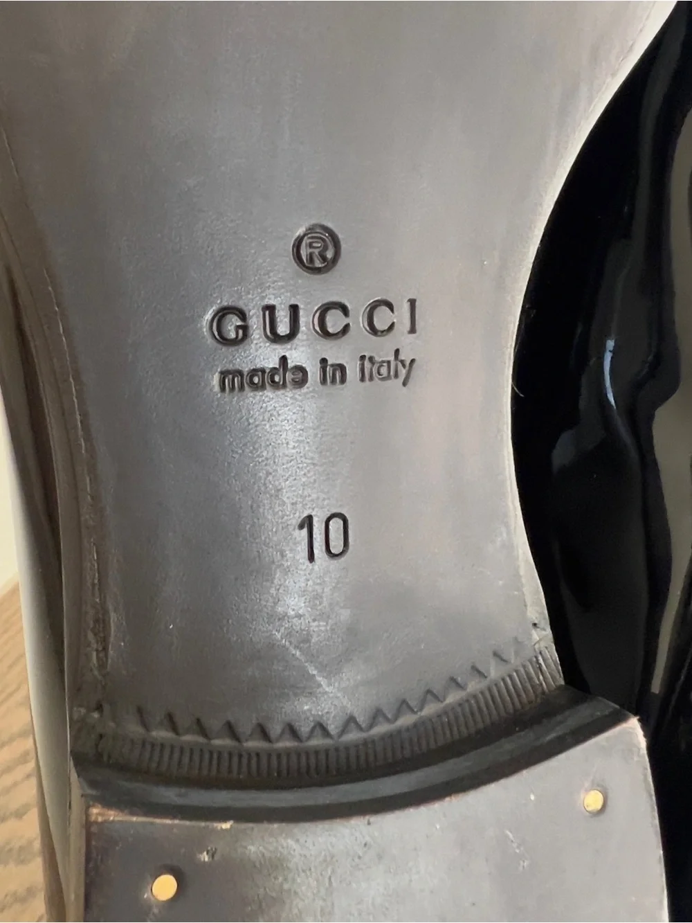 Gucci Men's Next Patent Leather Bit Loafers in Black NWOB
